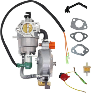 Generator Dual Fuel Carburetor Compatible with LPG CNG Conversion Kit 4.5-5.5KW <strong>GX390</strong> <strong>188F</strong> Manual Choke - Product Image 1