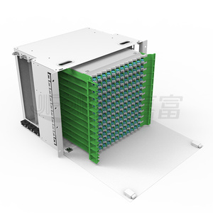 Panel de conexión de fibra ODF de 288 núcleos, conectores LC, chasis modular de alta capacidad montable en bastidor para centro de datos Telecom 4G 3G POE - Product Image 6