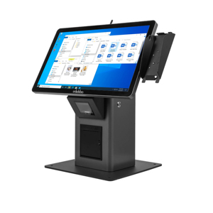 POS киоск 21,5 Дюймов сенсорный экран Windows/Android OS, термопринтер, 2D сканер, настольный или напольный для супермаркета - Product Image 3