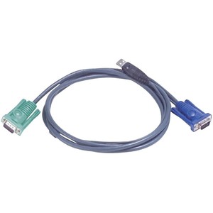 ATEN KVM bağlantı kablosu [1x SPHD-15 Plug-1x VGA fişi, USB 2.0 fişi A] 3.00 m siyah (940910036269) - Product Image 1