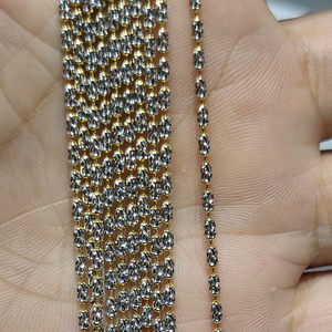 Pure 18K Gold Au750 Necklace Multi <strong>Colorful</strong> Diamonds Style Chain Women Girls Ladies Fine Jewelry DIY Wholesale Supplier