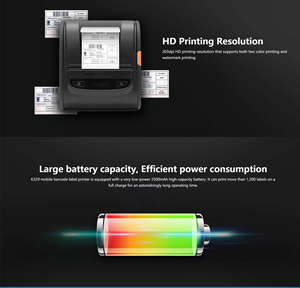 <strong>K300</strong> 2'' 3 Inch Thermal Label Printer 58 80mm Mini Printer Portable Blue Tooth FBA Shipping Price Tag Sticker Label Printer - Product Image 5