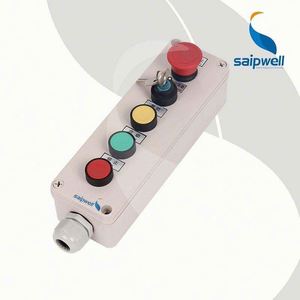 5-wege-druckknopf-schalterbox mit verschluss led-licht-steuerungsbox für wasserpumpe automatische elektrische projektionsbox kundenspezifisches gehäuse - Product Image 1