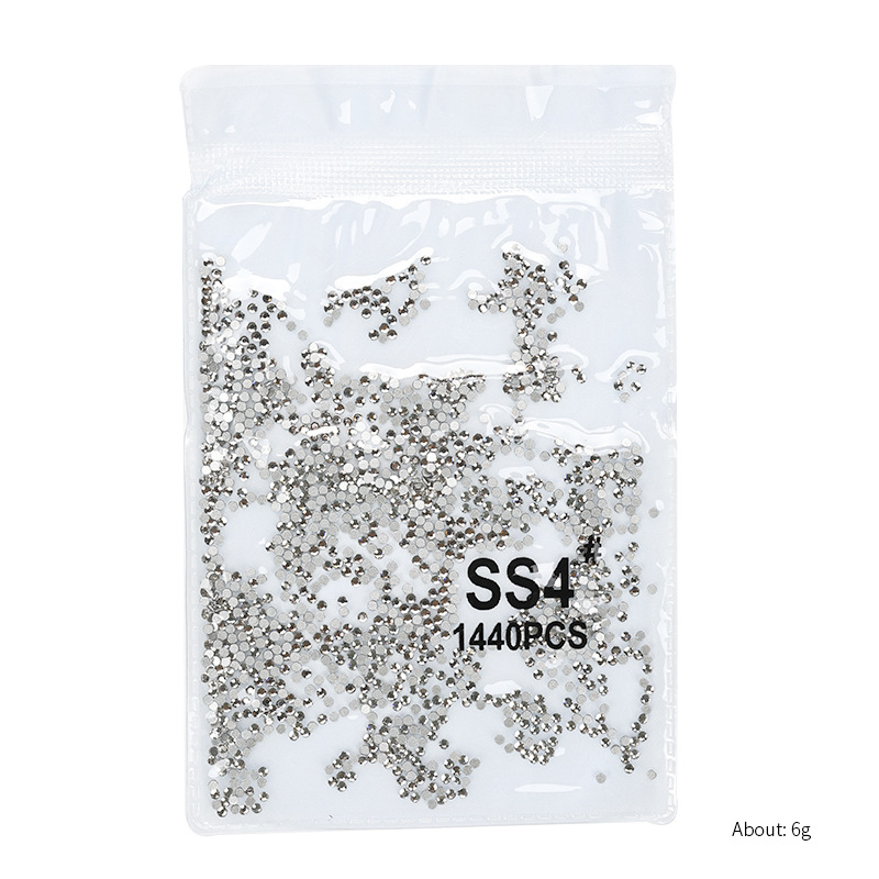 Diamantes blancos transparentes SS4 (aproximadamente 1440 unidades)