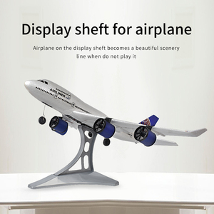 高エミュレーションボーイング747旅客機RC飛行機2.4G 2CHプレデターリモートコントロールフォームハンドスローインググライダー子供用金属製 - Product Image 5