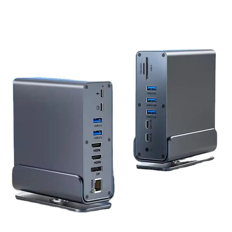 Newly Arrived Hub Multiple Adapter With HD 4K VGA100W PD Charger Ethernet USB C Docking Station