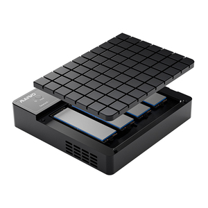 MAIWO 4 Bays Tool Free NVMe M.2 SSD <strong>Enclosure</strong> with <strong>1</strong>:3 Clone Duplicator Solid State Drive M2