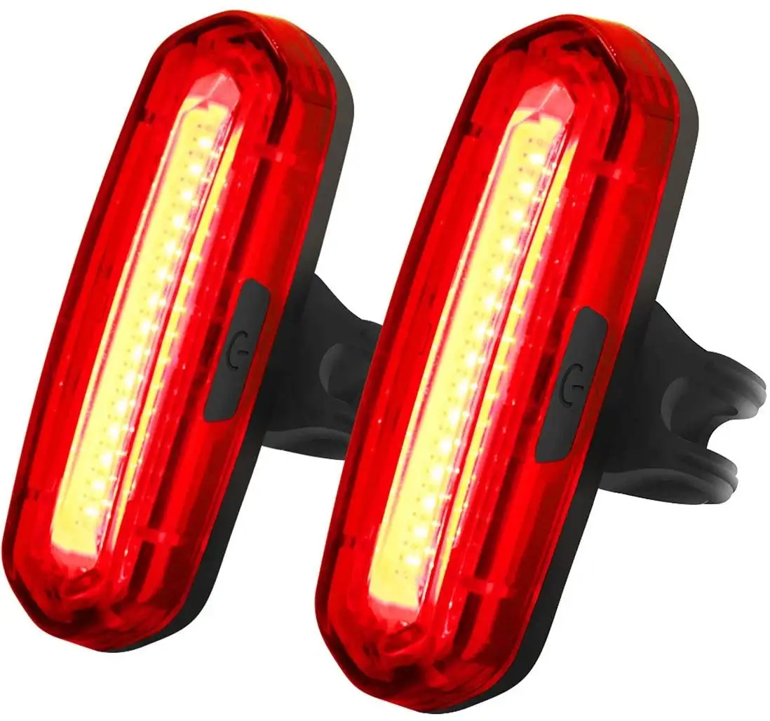 Casco recargable con USB para motocicleta, luz LED roja y ligera, instalación instantánea