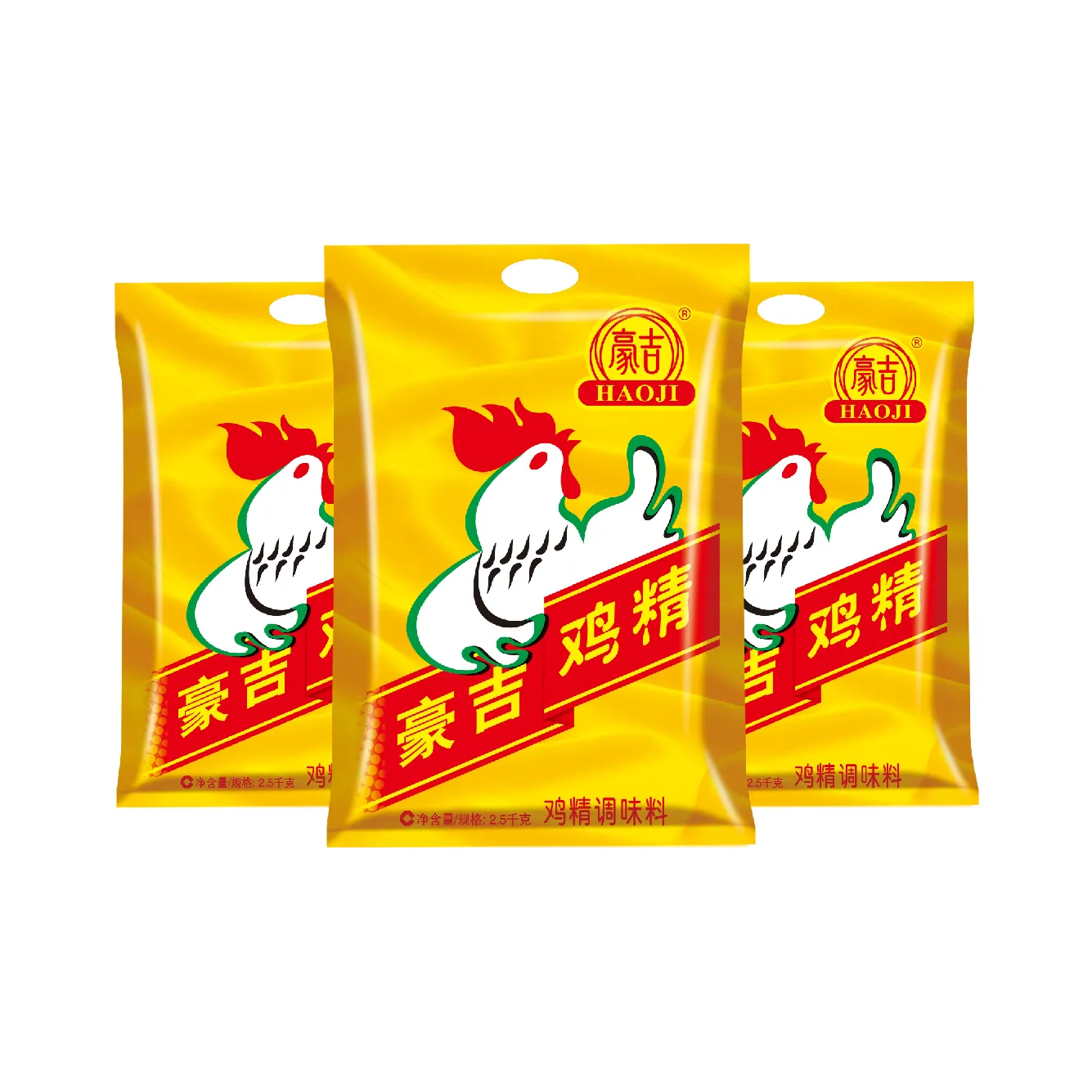 Haoji fabbricazione essenza di pollo 4x2.5kg + 2x454g per Sichuan Cuision sapore di pollo granulare condimento alimentare in polvere di cottura