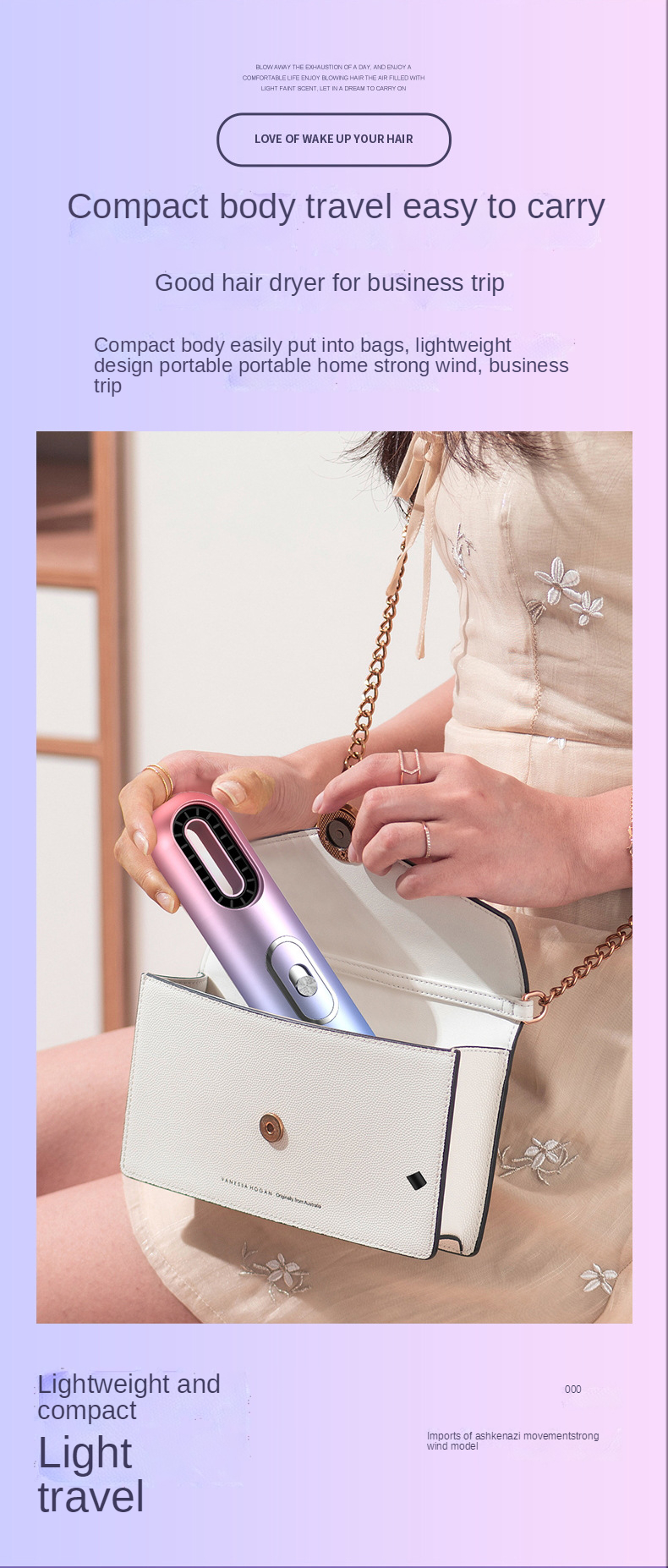 2021 Hot Selling Leafless Professional Bid Wind Quick Low Noise Dry Private Diffuser Ion Hair Processor Dryer for home salon