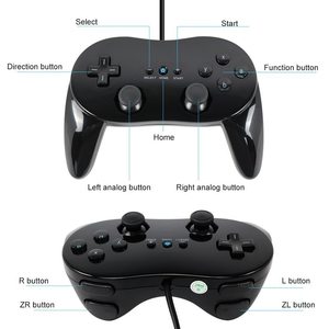 คอนโทรลเลอร์เกมแบบมีสายแบบคลาสสิกสำหรับเกมแพดเกมแพดโปรจอยสติ๊ก Wii ที่เข้ากันได้กับ nintend Wii/Wii U - Product Image 4