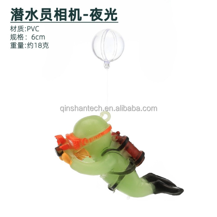 Buzo con cámara (brilla en la oscuridad)