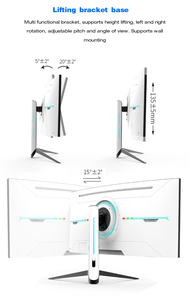 Selección de tamaño múltiple Monitor curvo de 34 pulgadas 165HZ 180HZ Pantalla de computadora Monitor de PC Monitores de Juegos 4K - Product Image 4