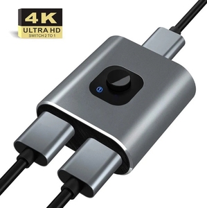 Factory price <strong>2</strong> Ports <strong>2</strong> in <strong>1</strong> Out 4K Bidirectional for HDTV <strong>Splitter</strong> Switch 2x1 4K60Hz Bi Directional Bi-Directional <strong>Switcher</strong>