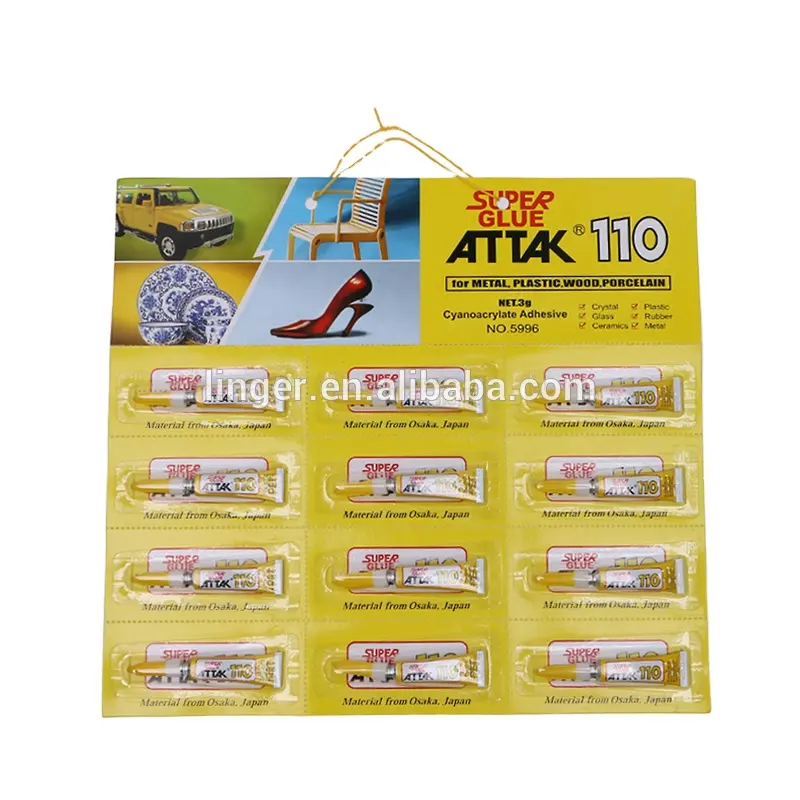 Super attak 110 3g 12 шт./карта 502 супер клей оригинальный клей