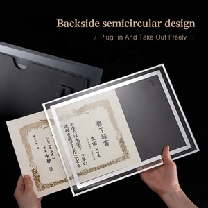 Bằng Tốt Nghiệp Acrylic Vàng A4 Sang Trọng Hiển Thị Bằng Tốt Nghiệp Bạc Pha Lê Hàng Đầu - Product Image 3