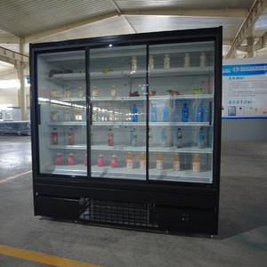 Siêu thị thương mại Cooler thẳng đứng tủ lạnh cửa kính Tủ đông Showcase hiển thị tủ lạnh - Product Image 5