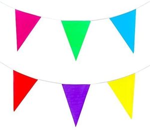 Banderines de tela de poliéster personalizados de alta calidad OEM ODM, banderines de colores, banderines triangulares, banderines para decoración de celebración - Product Image 4