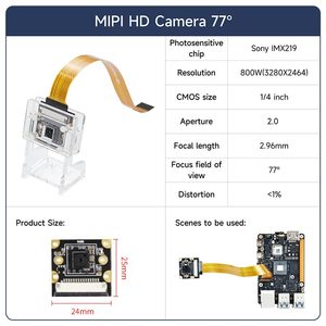 IMX219イメージセンサー付き77 ° 120 ° 160 ° RDK X5 MIPI HDカメラモジュール - Product Image 4