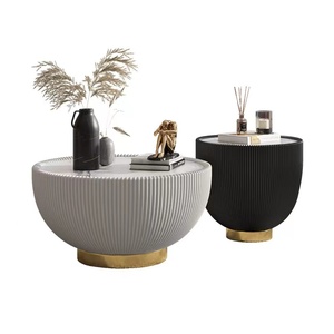 现代风格长方形咖啡桌客厅家具大理石顶中心桌 - Product Image 6
