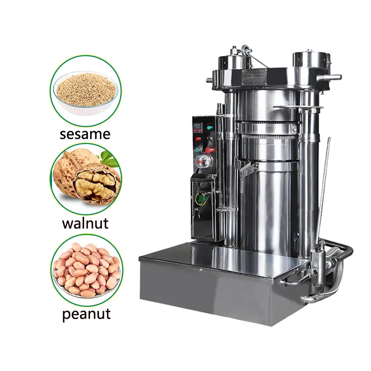 Máquina de prensa hidráulica de aceite comestible, prensa de tornillo de aceite de semilla de girasol, prensa de aceite y filtro