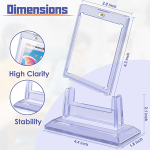 New <span class=keywords><strong>Acrylic</strong></span> bán cứng nhắc trong suốt một-một thẻ duy nhất bảo vệ tinh tế từ chủ thẻ với Rack hiển thị - Product Image 2