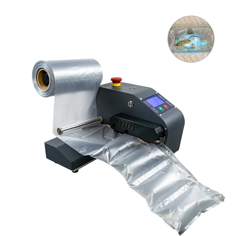 Protective Bubble Bag Roll Film Air Cushion Packing Machine For Glass Packaging