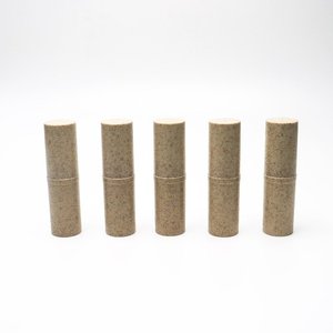 定制4g批发可生物降解唇管小麦PP圆形塑料唇膏管环保空唇膏容器