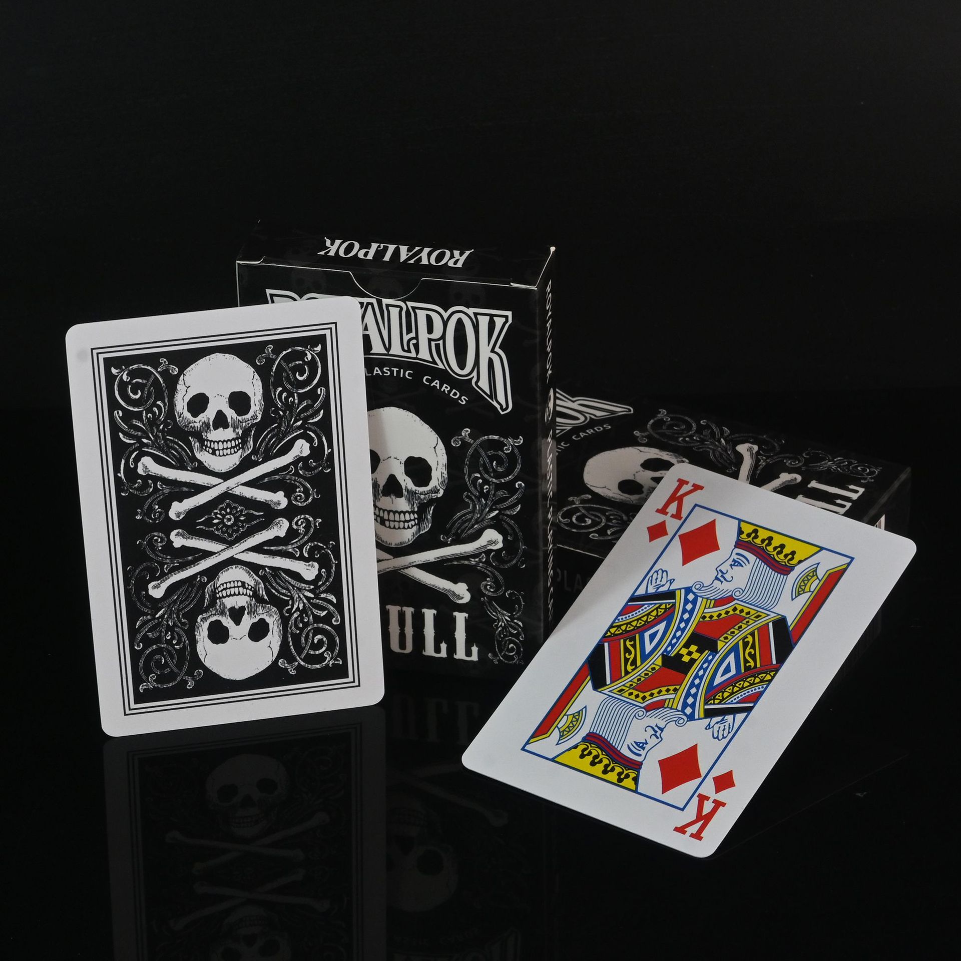 D0100 royal pok skeleton poker-120 pairs/box