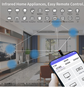 Typ C USB-C Smart IR Fernbedienung Mini Adapter ABS Infrarot Sender für Telefon TV Klimaanlage mit 12V APP Steuerung - Product Image 3