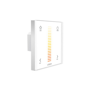 LTECH 2-in-1 PWM Typ RF 2,4 GHz Wireless Tunable White Touch Panel 4A 1-Kanal 96W 12-24V LED Dimmer Controller - Product Image 1