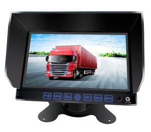 Monitor de pantalla LCD TFT con tecla táctil portátil de 7 pulgadas con GPS y función estéreo Cámara de respaldo digital USB para camiones 1 año de garantía - Product Image 1
