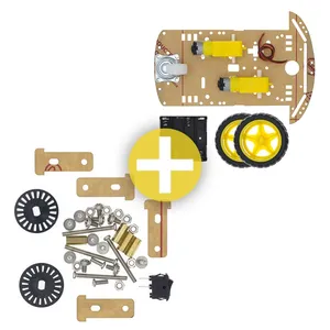 Motor Smart Robot Auto Chassis Kit Geschwindigkeit geber Batterie kasten 2WD Für Arduino