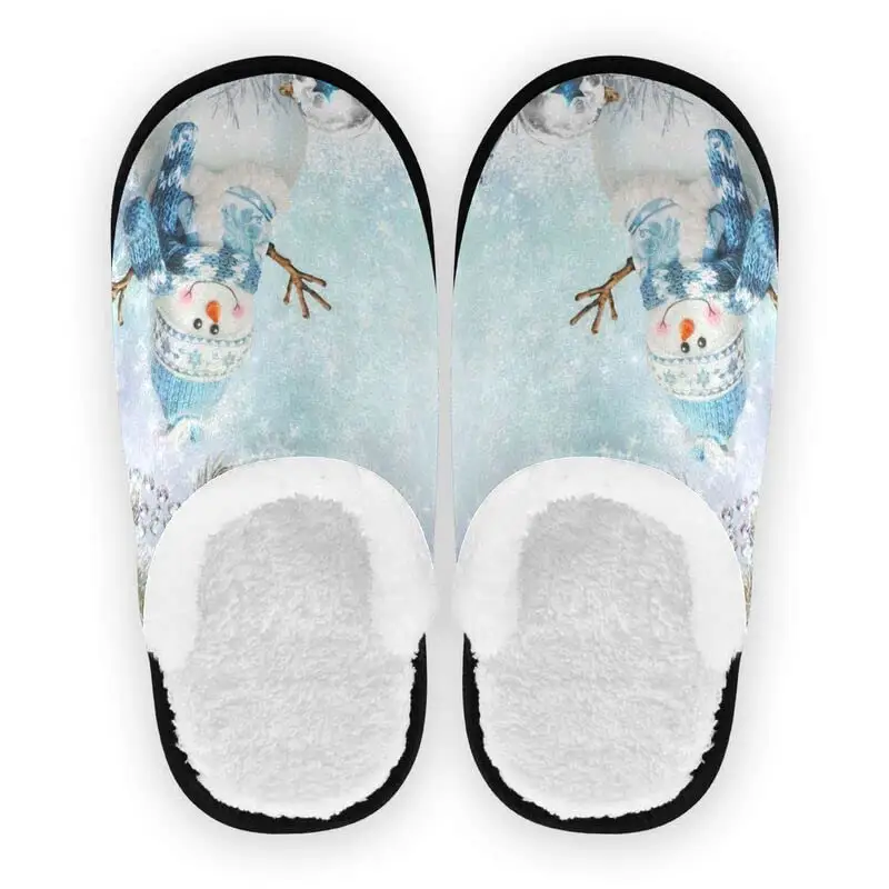 Нескользящие Мягкие плюшевые теплые зимние тапочки для женщин рождественские тапочки для спальни для мальчиков костюм удобная обувь тапочки для семьи