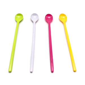 Bán Buôn Cấp Thực Phẩm Nhựa Đa Chức Năng Tráng Miệng Sữa Chua Tay Cầm Dài Cà Phê Đo Scoop Trà Muỗng Công Cụ Teaspoons - Product Image 4