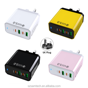 25W 2A+2C Fast Charger QC3.0 4-Port USB C Type C PD Wall Charger Smart Phone Portable Travel Fast Charger EU <strong>US</strong> UK <strong>AU</strong> <strong>Plug</strong> - Product Image 1