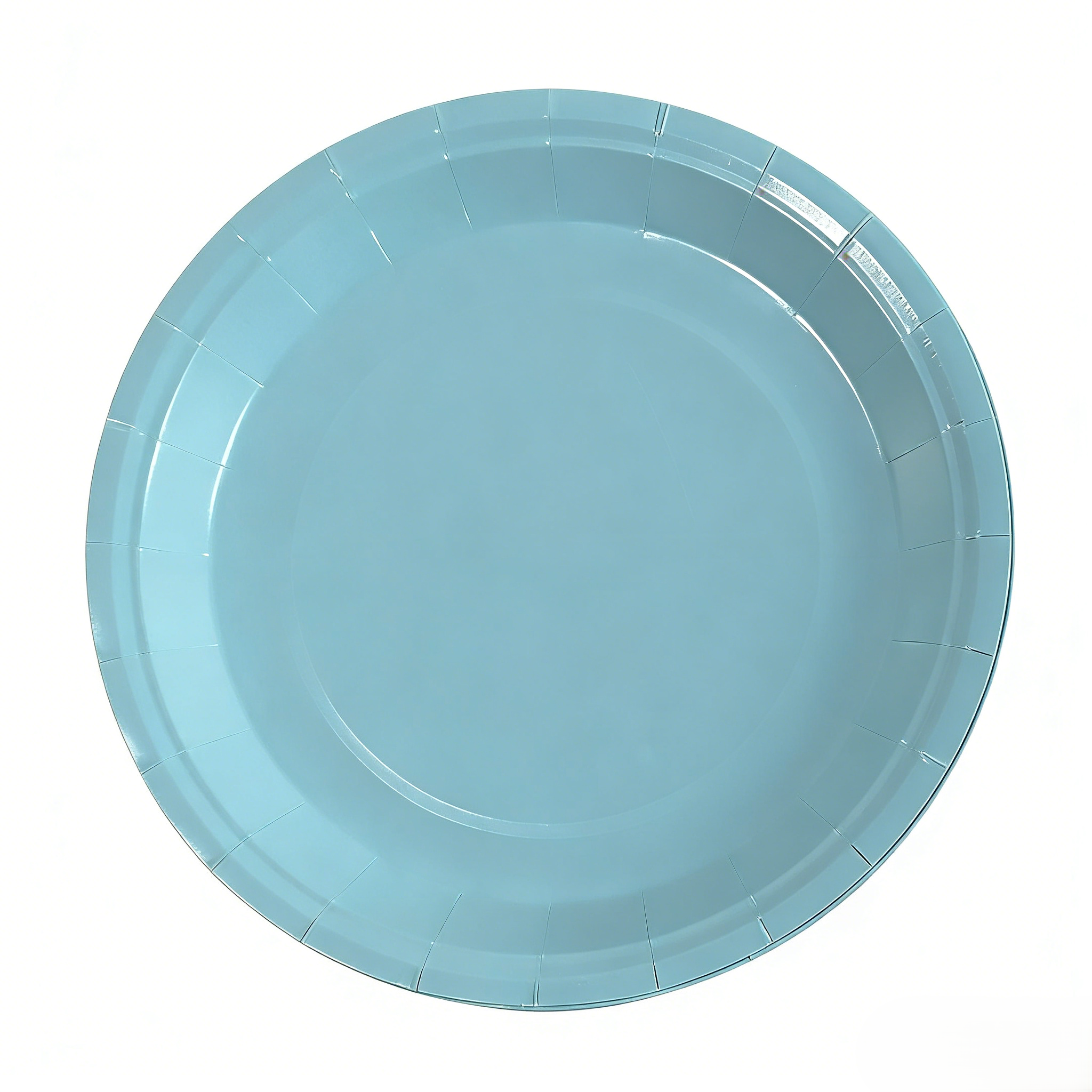 Plato de papel de 9 pulgadas * 10 piezas * Azul