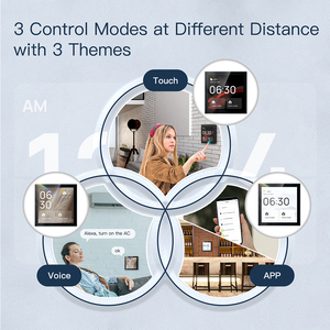Sistema di gestione dell'automazione domestica intelligente a 6 Gang, Display da 4 pollici e controllo vocale, pannello di controllo domestico intelligente 6 Gang 4 pollici - Product Image 4