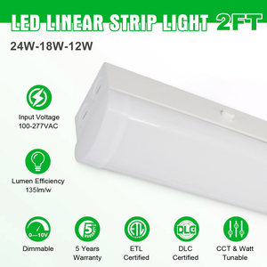 Aclisted v Listed DLC listelenen tavan işık Listed 4FT 8FT 3CCT 3 güç seçilebilir LED lineer şerit işık - Product Image 6