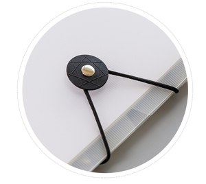 Hot Sell Wholesale PVC/PP Plastic Cover <strong>Notebook</strong> Loose Leaf Ring Bound Journal <strong>With</strong> Plastic <strong>Index</strong> Button for Closure - Product Image 5