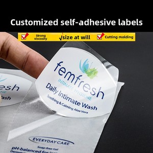 Pegatinas con logotipo de dibujos animados de diseño gratuito, código QR de PVC personalizado, autoadhesivo transparente, estampado en caliente, pegatinas de marca registrada coloridas - Product Image 4