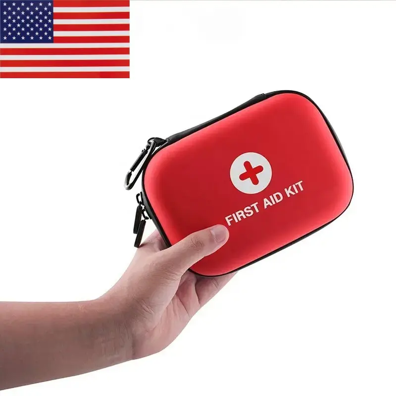 OEM emergencia médica rojo portátil Hotel personalizado amigo rescate Primeros Auxilios caja de botiquín médico con equipo para el lugar de trabajo del vehículo
