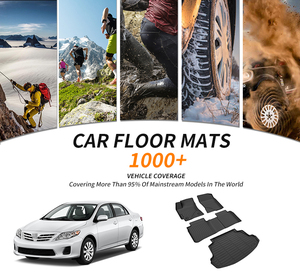 トヨタTundra Crewmaxに対応全天候車フロアマット3Dフロントリアカーゴライナーマットトランクカーゴライナー