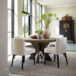 Mỹ rắn gỗ mở rộng bàn ăn ghế thiết lập màu đen tối giản giữa thế kỷ phong cách Đồ nội thất cho nhà hàng căn hộ - Product Image 4