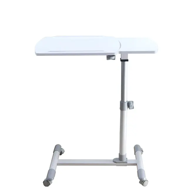 Precio barato equipo médico plegable de altura ajustable hospital overbed de caliente-venta