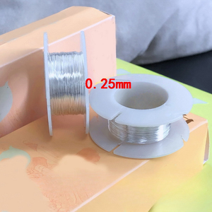 ブレスレットネックレスメッキアクセサリー用0.25mm- 1.27mm 925スターリングシルバーワイヤー耳フックリングワイヤー