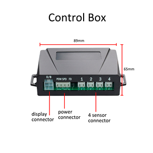 Sistema de sensores de estacionamiento de automóviles 4 sensores Detector de radar inverso Pantalla LED Sensor de estacionamiento trasero delantero - Product Image 3