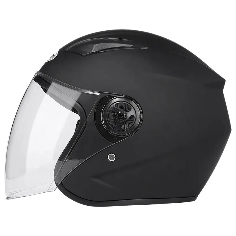 Casco di sicurezza per bici in ABS di alta qualità con lente rimovibile trasparente casco mezzo aperto per moto