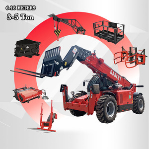 Nhà máy chất lượng cao 5 tấn 4WD <span class=keywords><strong>Telescopic</strong></span> xe nâng xe tải telehandler Max 18M nâng CE - Product Image 1