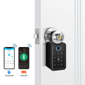 TOPTEQ açık duvar montaj akıllı anahtar kasa, dijital anahtar kart WiFi uygulaması parmak izi akıllı anahtar kilit kutusu - Product Image 3